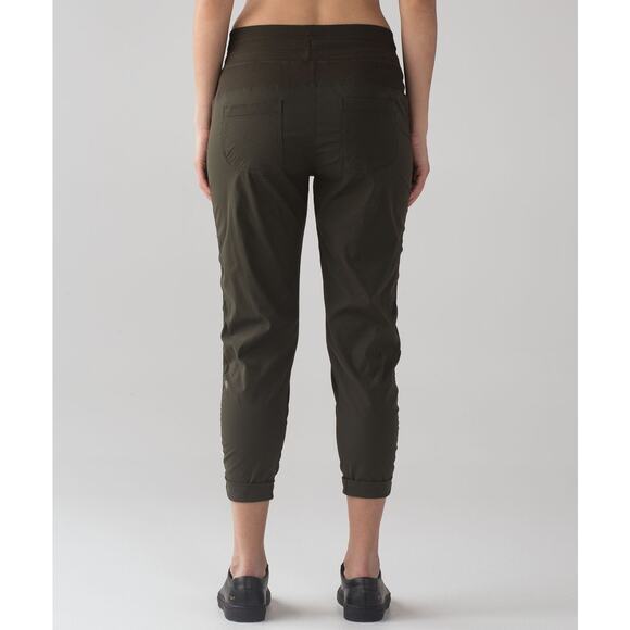 Lululemon Street To Studio Pant II *Unlined 28" in Dark Olive Size 2 - Picture 2 of 6